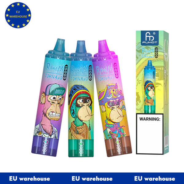 EU warehouse Fumot RandM Tornado Vape 15000 puff 15k Disposable Vape