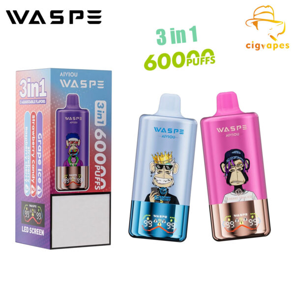 WASPE 3 in 1 60000 PUFFS Triple options Disposable Vape